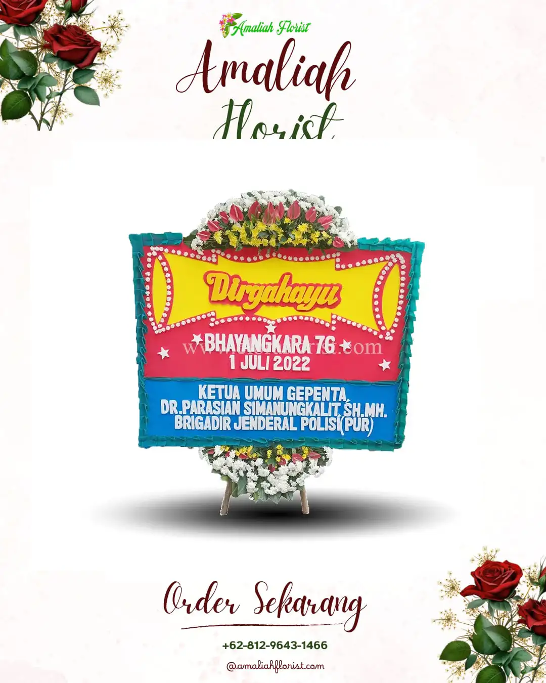 Papan Bunga HUT Ulang Tahun Pemayung